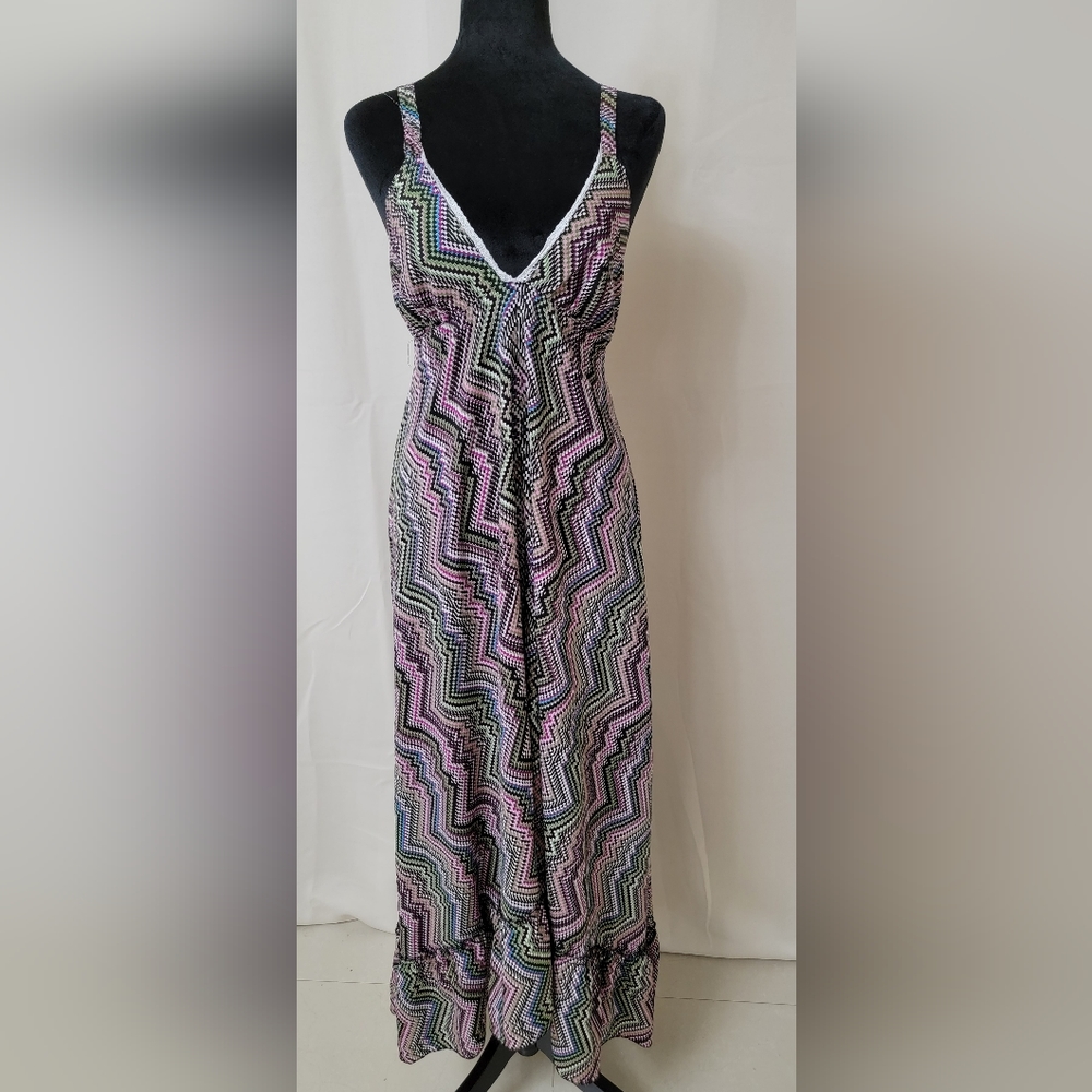 Earthbound Urban Nomad boho Chevron Dress Womens Size S/M